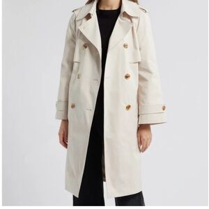 Like new condition, BCBGMAXAZRIA Double breasted packable trench coat, Size S